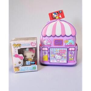 Loungefly NYCC Hello Kitty Bakery Mini Backpack + Scented Funko Pop LE1000 - NWT